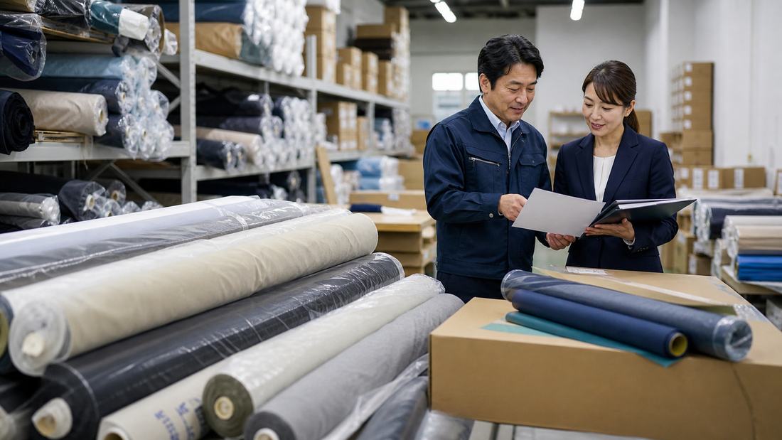 繊維製品の物流倉庫